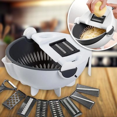 Rezalnik zelenjave 9 v 1 s košarico za odcejanje | SORTEX